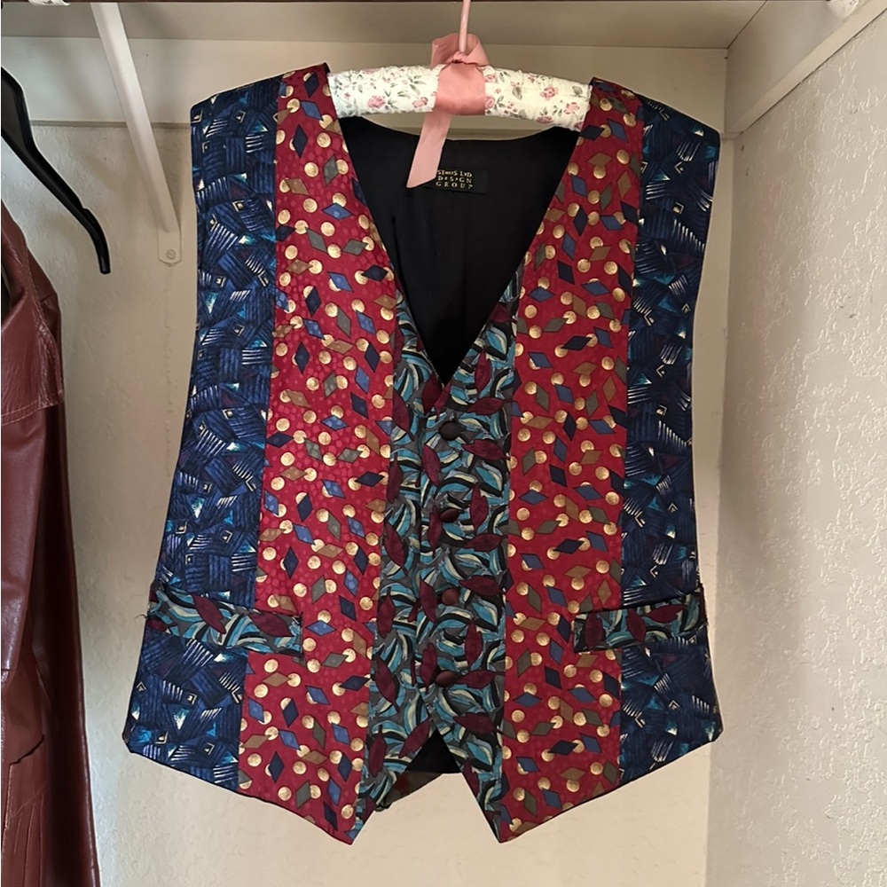 Colorful Silk Men's Vest